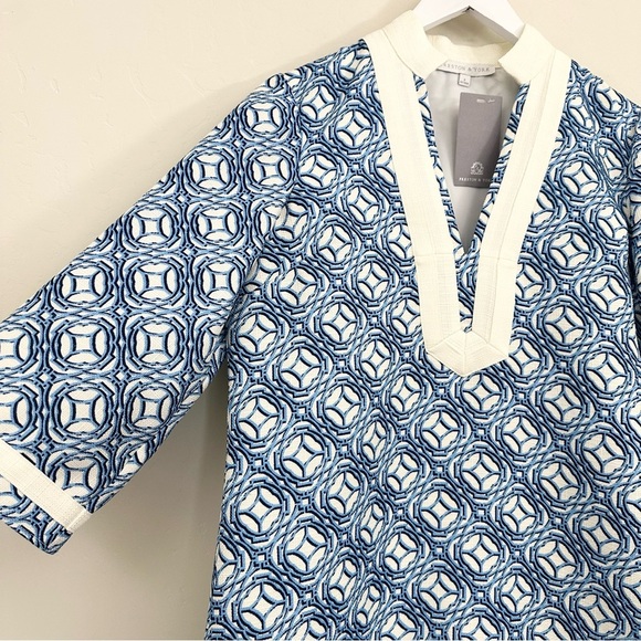 Preston & York Loretta Linen Blend 3/4 Sleeve Dress - Picture 3 of 10